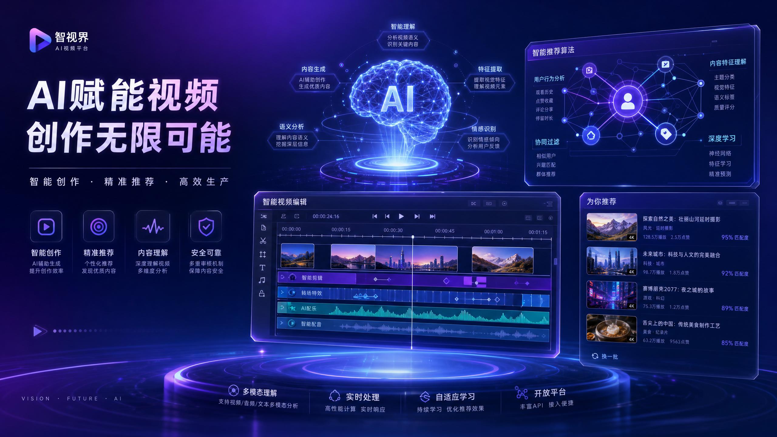 女神视频-AI赋能视频制作演示智能场景设计全流程